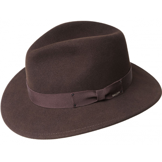 Curtis Fedora Hat Brown Felt - Bailey