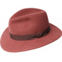 Fedora Curtis hat Terracotta felt - Bailey