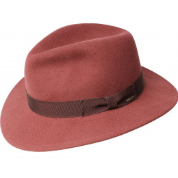 Curtis Terracotta Felt Fedora Hat - Bailey