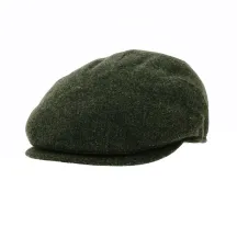 Casquette Plate Capri Laine Vert - Traclet