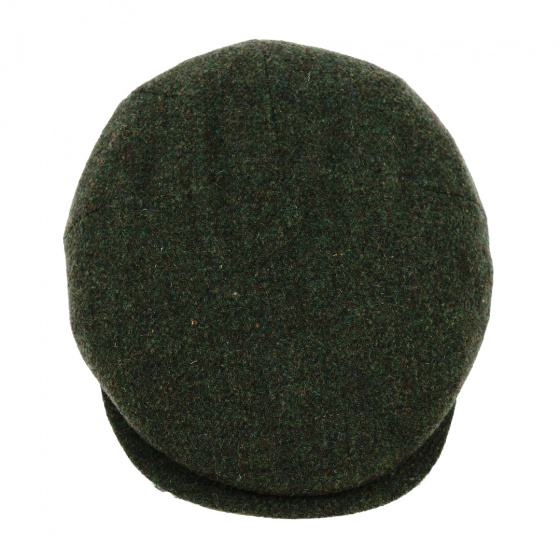Capri Wool Flat Cap in Green - Traclet