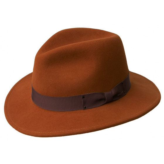 Curtis Fedora Hat in Henna Felt - Bailey