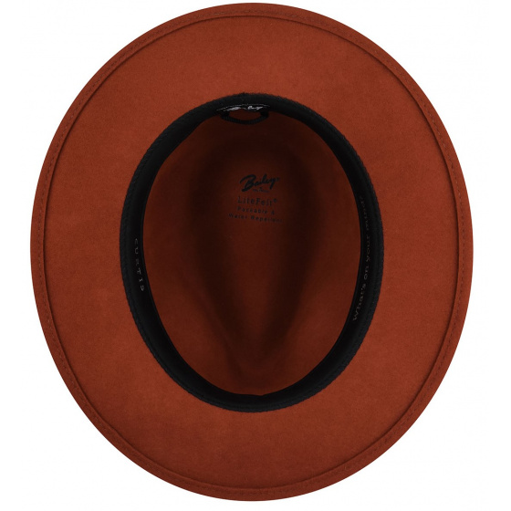 Curtis Fedora Hat in Henna Felt - Bailey Curtis Fedora Hat in Henna Felt - Bailey