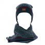 Marlow Navy Hat and Scarf Set - Traclet