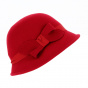 Chapeau Cloche Mélodie Rouge - Traclet