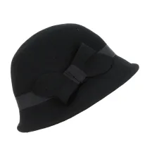 Black Melody Cloche Hat - Traclet Reference: 18765 | Traclet Hatters