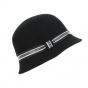 Black Cloche Hat Line - Traclet