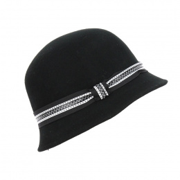 Black Line Cloche Hat - Traclet