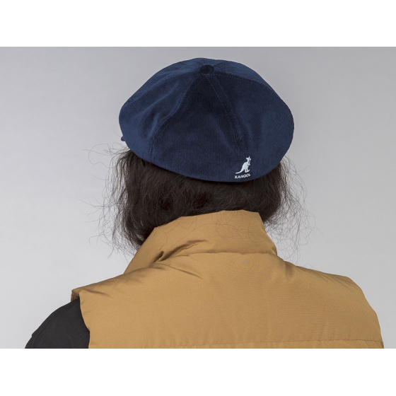 Navy Spitfire Cord Newsboy Cap - Kangol Navy Spitfire Cord Newsboy Cap - Kangol