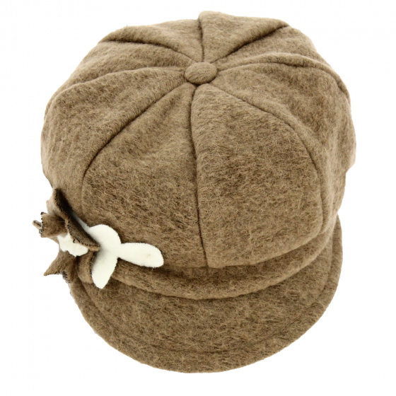 Casquette Gavroche Le Lana Laine Beige - Traclet