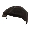 Flat Cap with Ear Flaps Waxed Cotton Brown - Traclet Reference: 18782 | Traclet Hat Shop