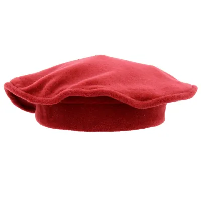 Odile Redcurrant Fleece Beret - Traclet Reference: 18788 | Traclet Hat Shop