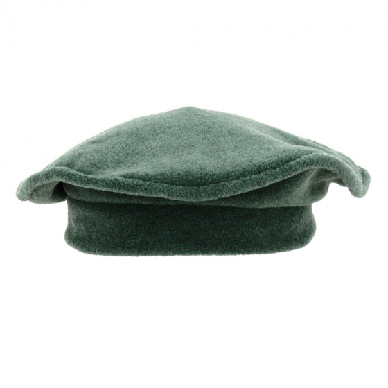 Pine Green Odile Fleece Beret - Traclet