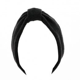 Lili Gray Bow Fleece Headband - Traclet