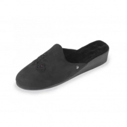 Women's suede mules - 4 cm heel - Isotoner