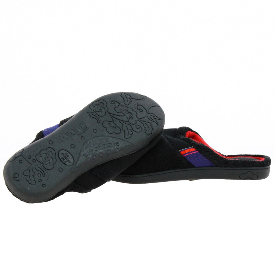 Black Summer Sponge Mules - Isotoner