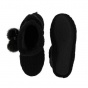 Black knitted bootie slippers - Isotoner