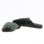Women's Grey Velvet Mule Slippers with X-TRA COMFORT Sole - Isotoner