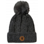 Calida Black Pompom Beanie - Pacito