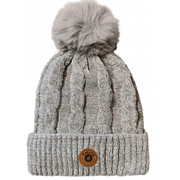 Calida Gray Pom-Pom Beanie - Pacito