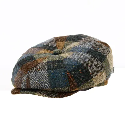 Casquette Hatteras Avelino Patchwork Laine - Traclet Reference : 18813 | Chapellerie Traclet