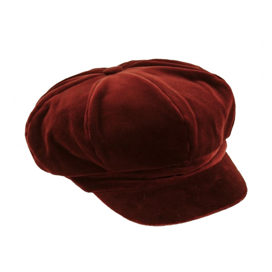 Burgundy Newsboy Cap - Traclet