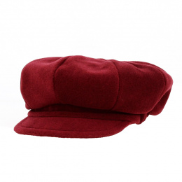 Burgundy Newsboy Cap - Traclet