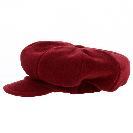 Burgundy Newsboy Cap - Traclet