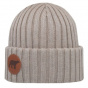 Björn Merino Wool Beanie with Turn-up Vanilla - Super Yellow