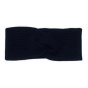 Women's Greta Merino Wool Headband in Black - Super Yellow