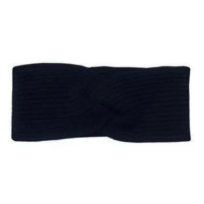 Women's Greta Merino Wool Headband in Black - Super Yellow  Reference: 18835| Chapellerie Traclet