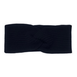 Women's Greta Merino Wool Headband in Black - Super Yellow
