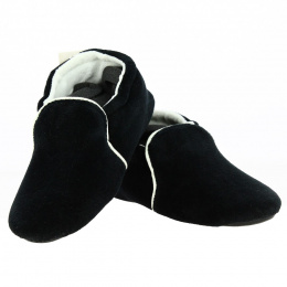Women's Slippers with Black Rubber Soles - Isotoner