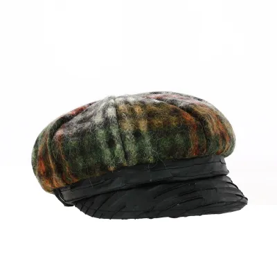 Elsa Black Wool Newsboy Cap - Traclet Reference: 18842 | Traclet Hat Shop