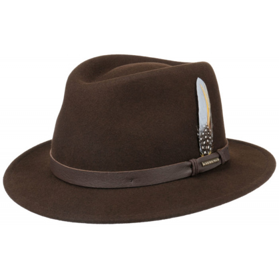 Lindsey Traveller Hat Felt Vitafelt Brown - Stetson