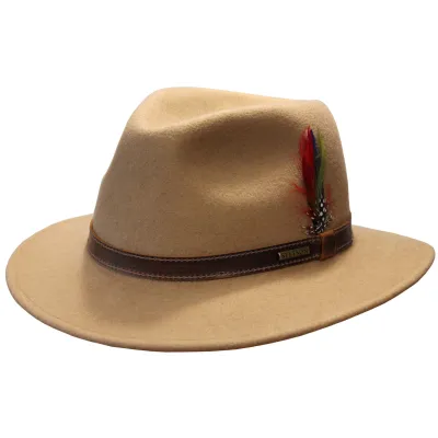 Traveller Lindsey Felt Beige Hat - Stetson Reference: 18847| Chapellerie Traclet