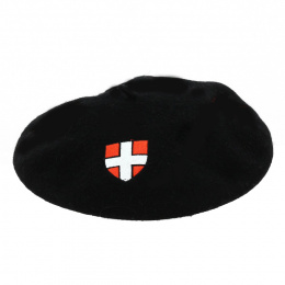 Savoy Cross Embroidered Beret - Traclet