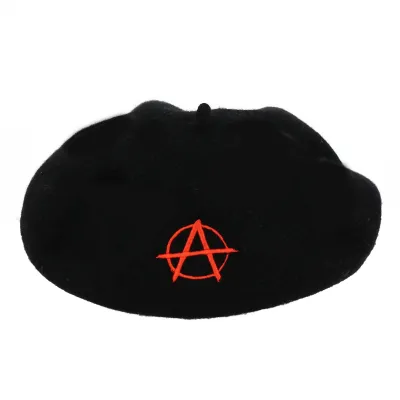 Anarchy Embroidered Beret - Traclet Reference: 18850 | Traclet Hat Shop