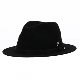Fédora Carnaval Traveller Hat Black Felt - Fléchet