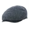 Casquette Plate Laine Rayures Bleues - Flechet