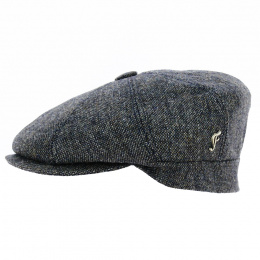 Blue Wool 8-Panel Cap - Fléchet