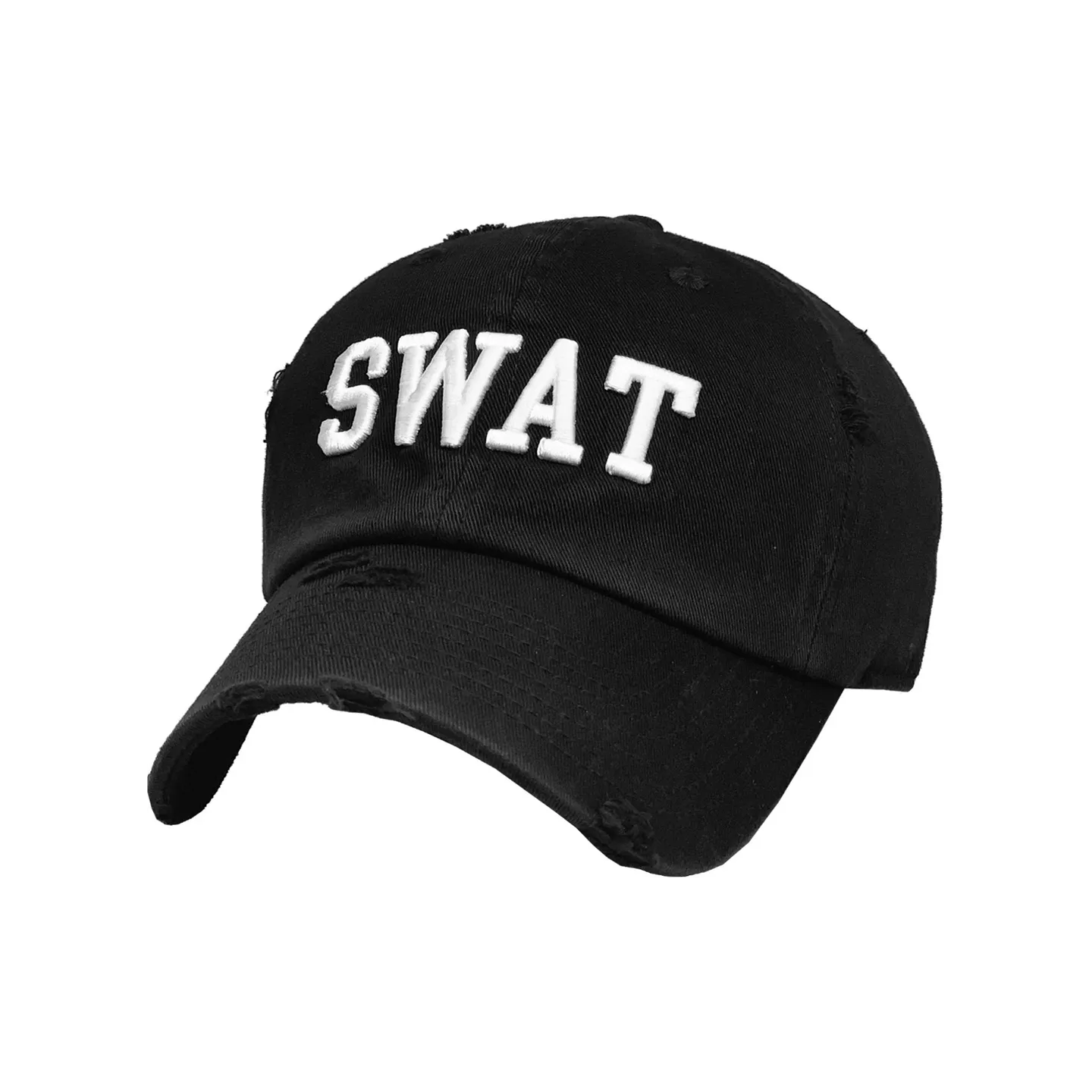 Casquette Americaine Swat Cotton Noir - Kbthos  Reference : 18885| Chapellerie Traclet