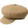 Spitfire Newsboy Cap Camel in Wool - Kangol Reference: 8732 | Traclet Hat Shop