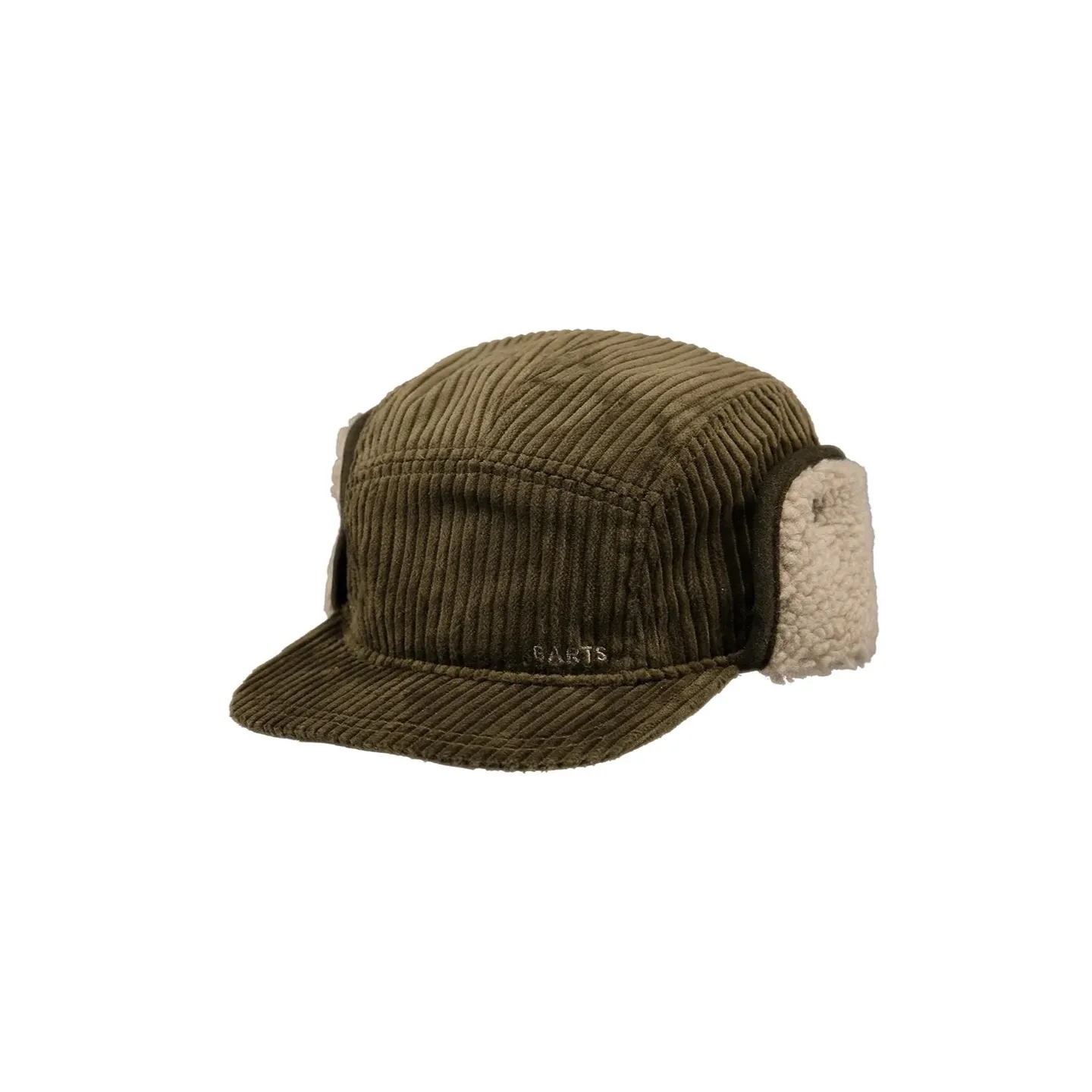 Khaki velvet cap with ear flaps - Barts