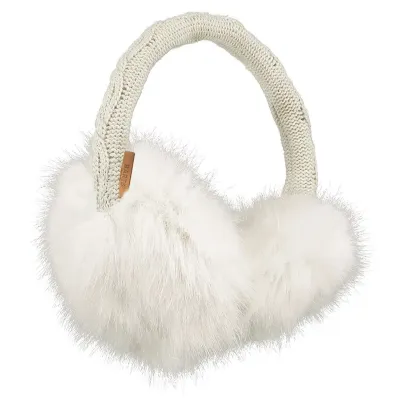 Cache-Oreilles Fausse Fourrure Blanc - Barts Reference : 18896| Chapellerie Traclet