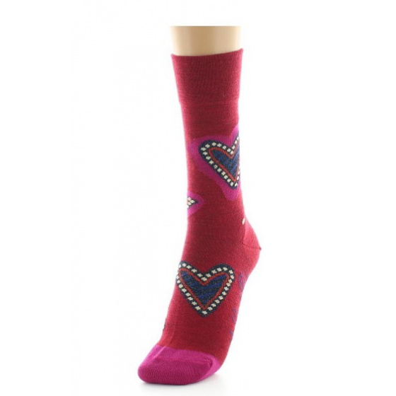 Women's Wool Heart Socks Made in France - Berthe