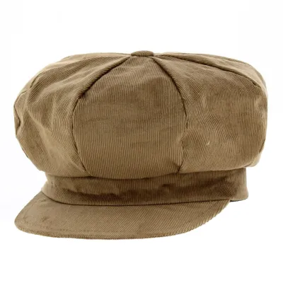 La Jota Velvet Newsboy Cap Beige - Traclet ref 13395 - Traclet hat shop