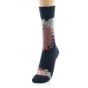 Women's Coral Wool Socks Made in France - Berthe