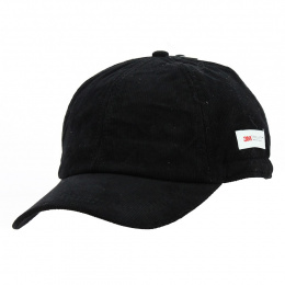 Black Velvet Baseball Cap with Ear Flaps - Traclet