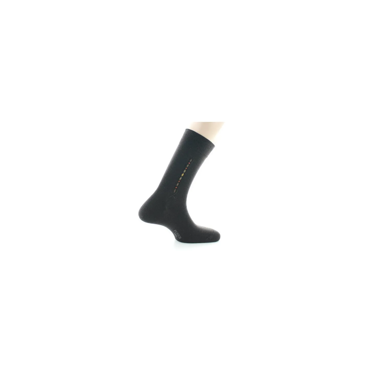 Men's Black Wool Socks Made in France - Perrin Reference: 18909| Traclet Hat Shop